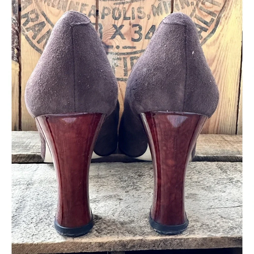 Valerie Stevens Heeled Pumps Angel‎ Brown Size 8.5 B Business